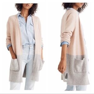 Madewell Kent Cardigan The Perfect Yarn Wool/alpaca Color Block XS